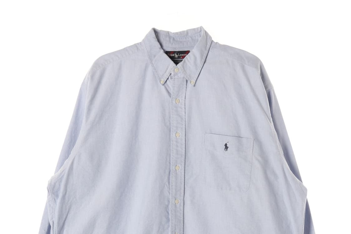 폴로 랄프 로렌 빅 셔츠 라이트 블루 XL 상품이미지3