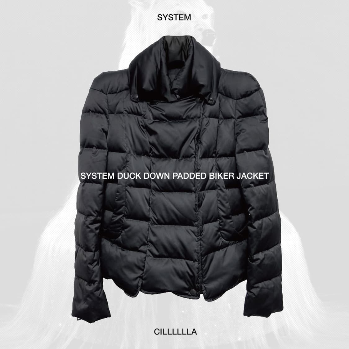 [66] SYSTEM 시스템 덕다운 나폴레옹 패디드 바이커자켓 상품이미지1