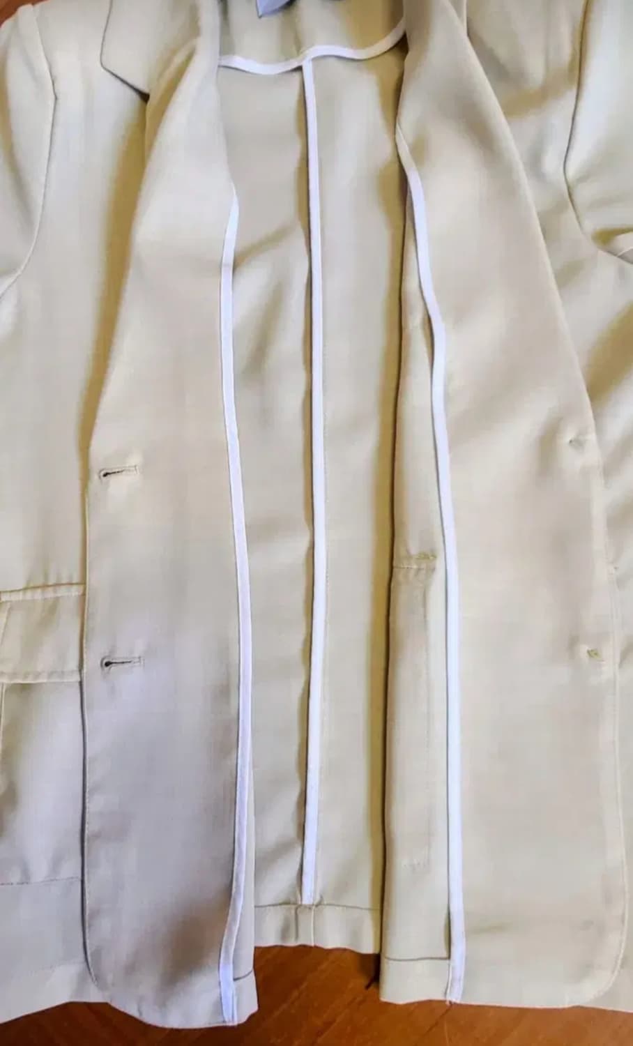 LECCOVE 베이지 반팔 자켓 상품이미지4