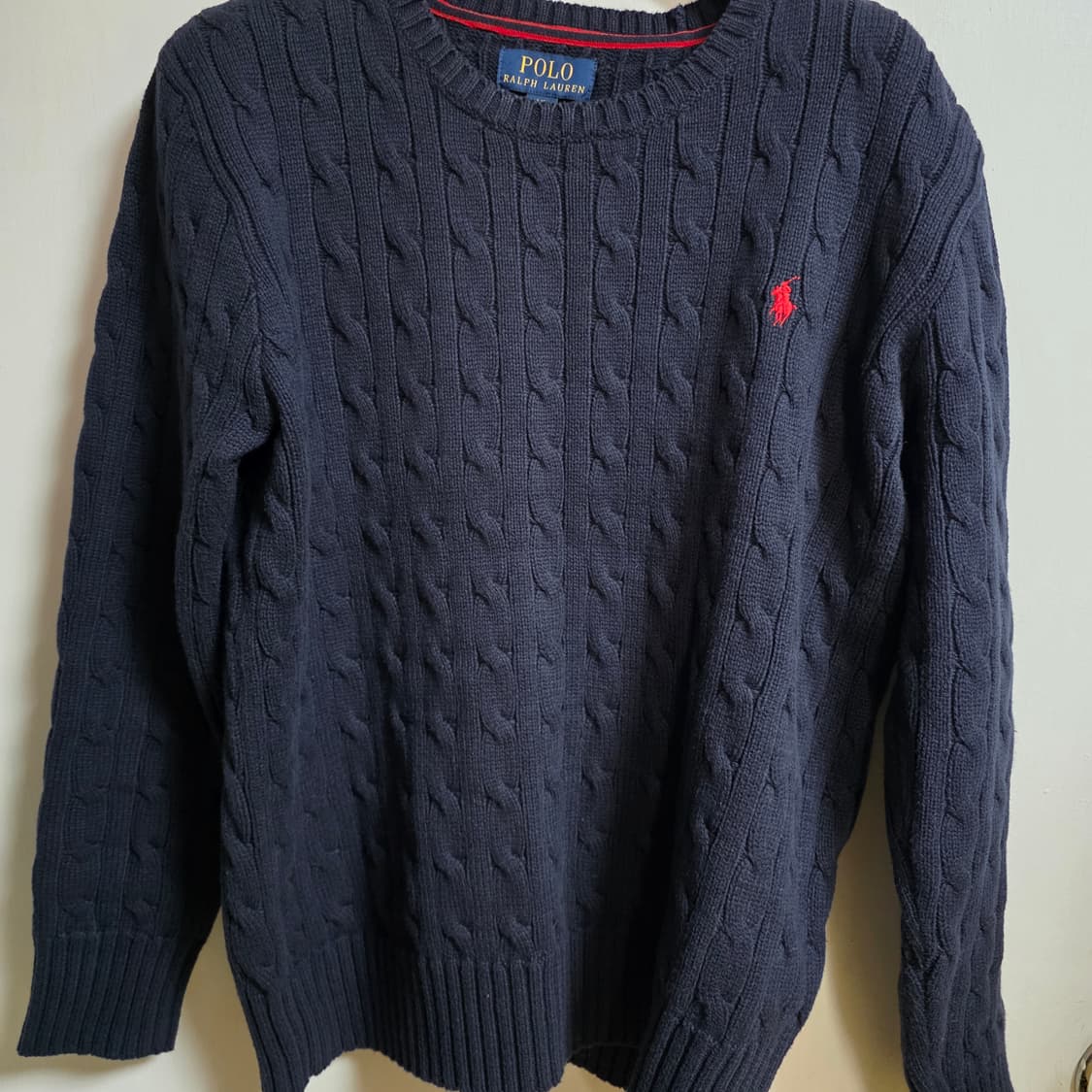 폴로 보이즈 스웨터 네이비 레드포니 L사이즈(55사이즈) 상품이미지4
