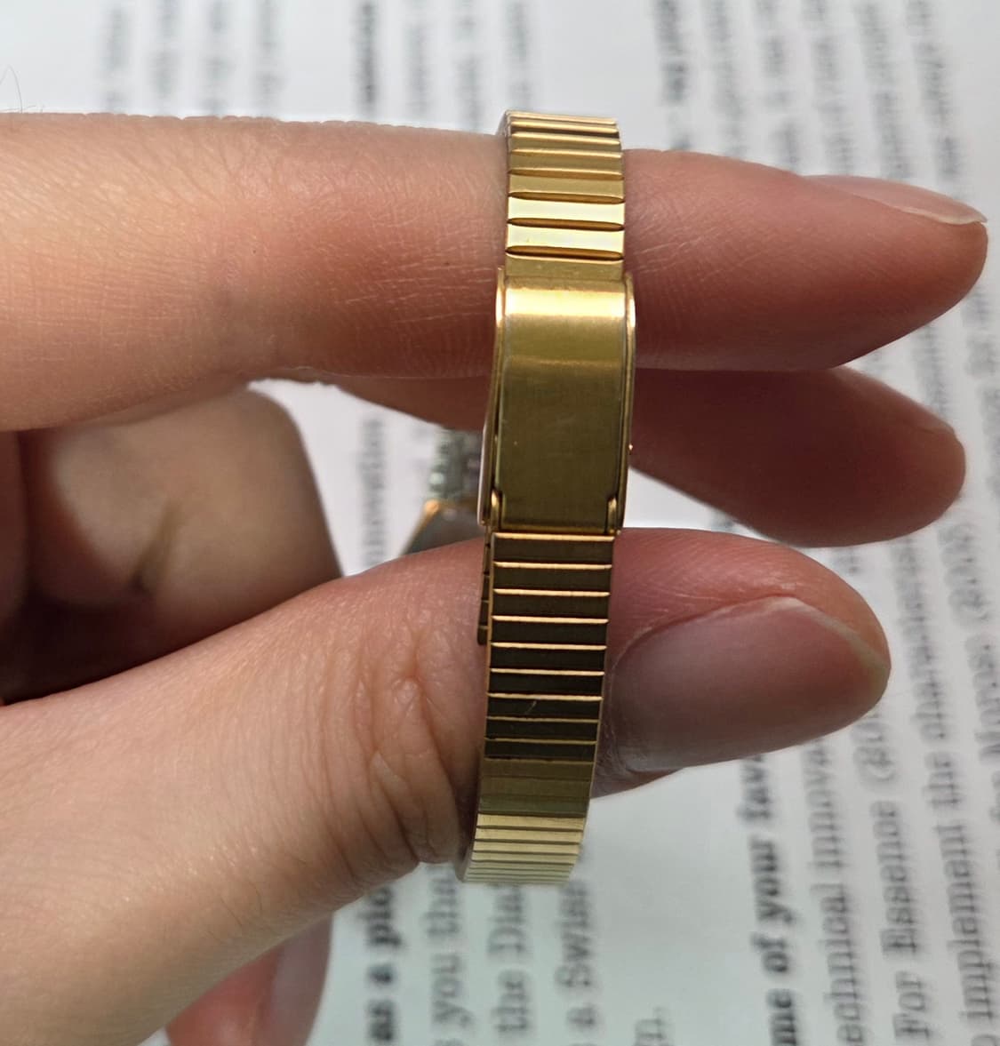 빈티지 월쌈 논데이트 쿼츠 아라빅인덱스 레드초침 여성용 상품이미지7