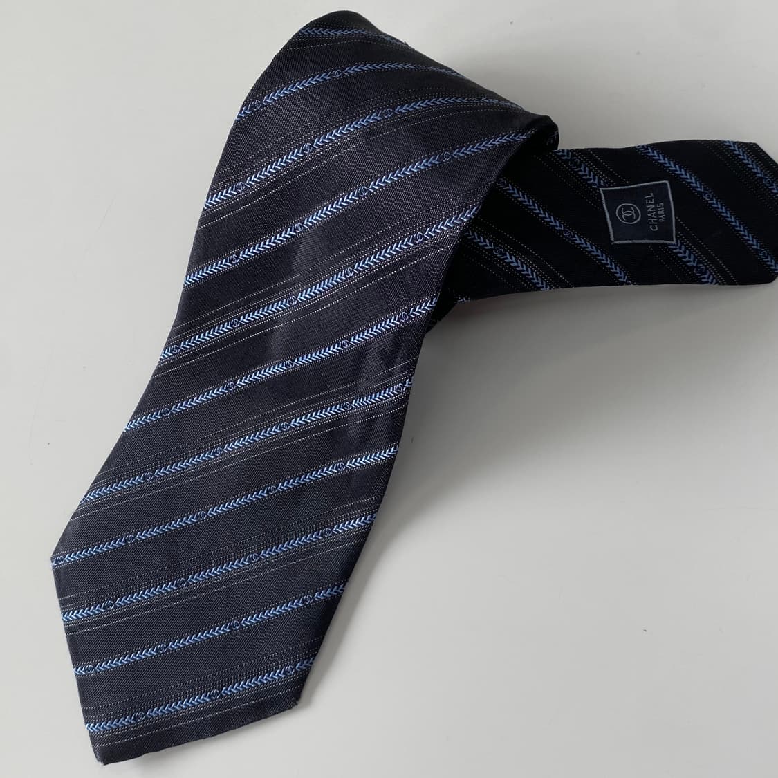 샤넬(CHANEL)모노그램 명품 정품 넥타이 상품이미지5