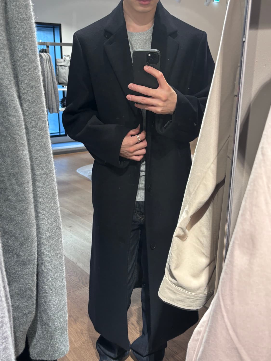 cos 싱글 브레스티드 울 코트 44 상품이미지1