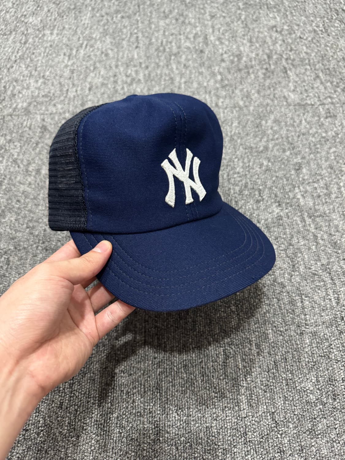 80s USA 뉴욕양키스 네이비 트러커 캡 상품이미지3