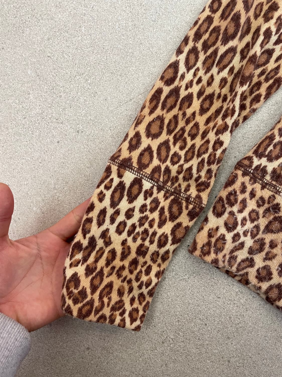 호피 딱붙 후드집업 상품이미지6