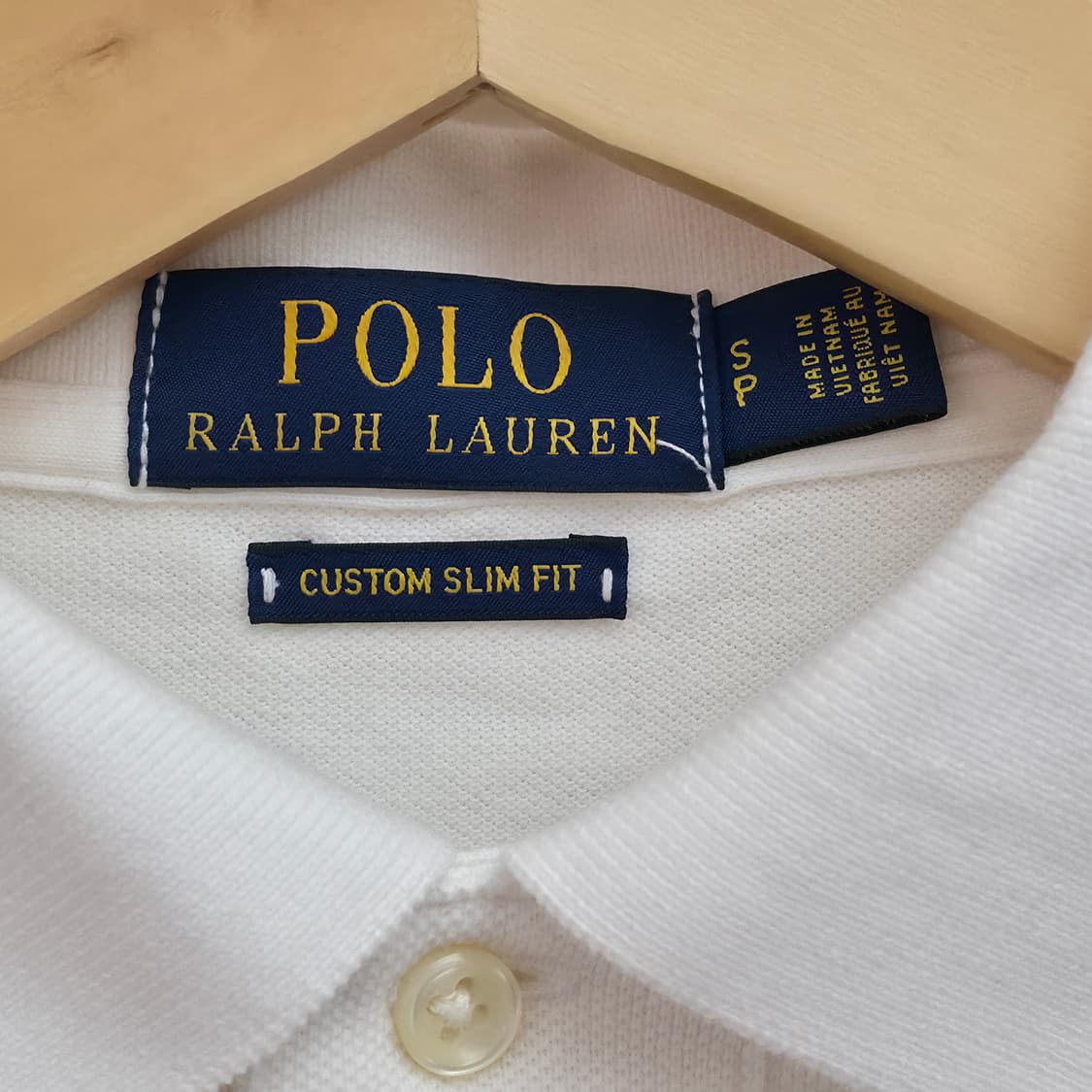 [S] 폴로 랄프로렌 화이트 긴팔 카라티 상품이미지5