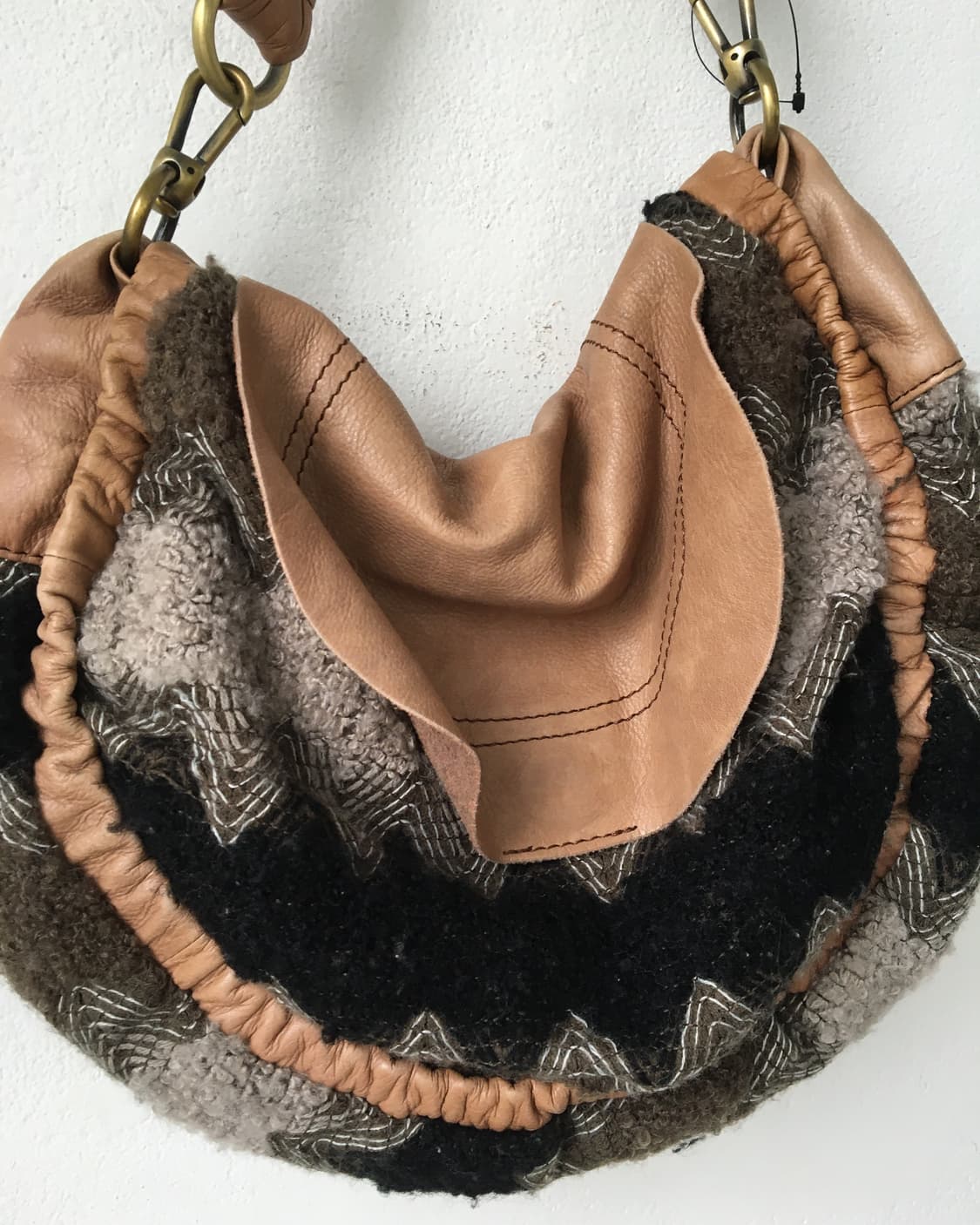  knitted layered leather shoulder bag 상품이미지4