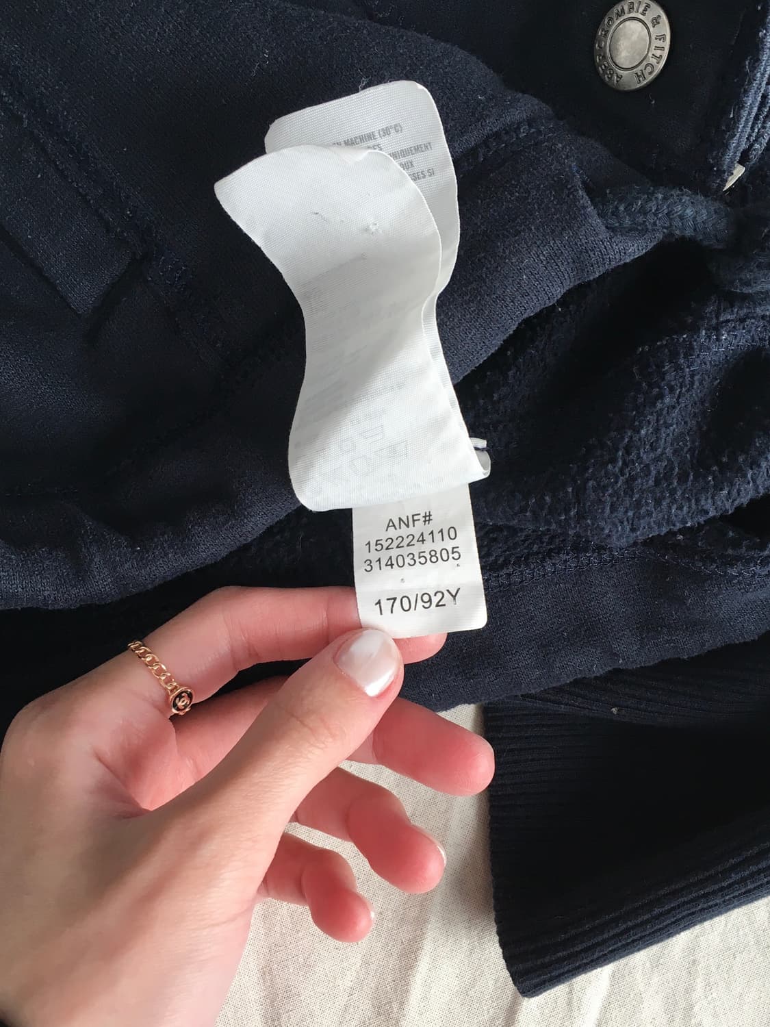 아베크롬비 이중여밈 후드집업 상품이미지7