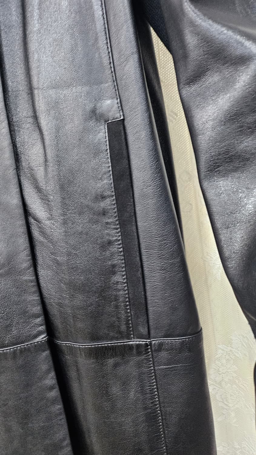 블랙양가죽  하프자켓 상품이미지7