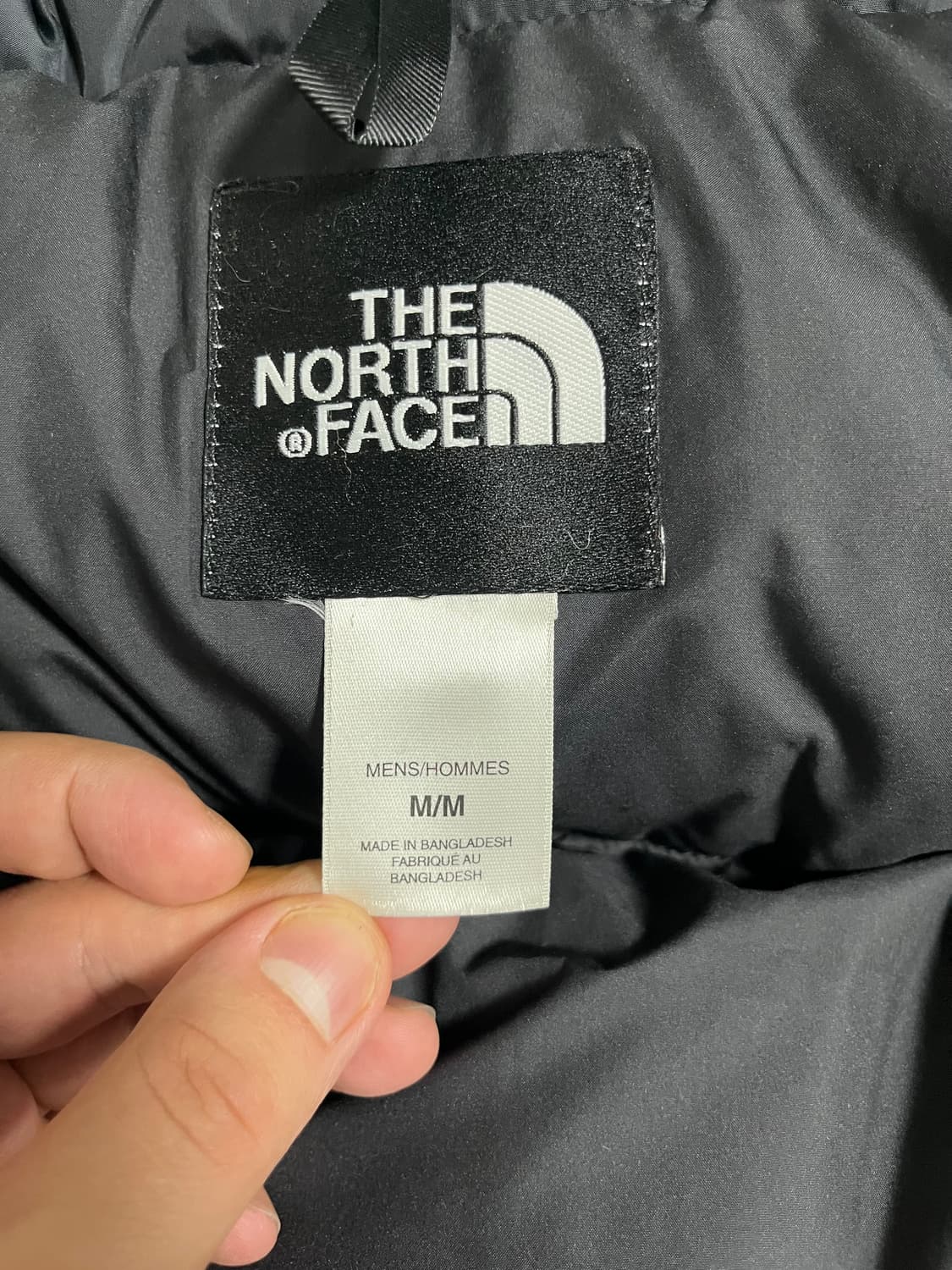 노스페이스 700 중앙로고 패딩 Msize 블랙(무광) 상품이미지6