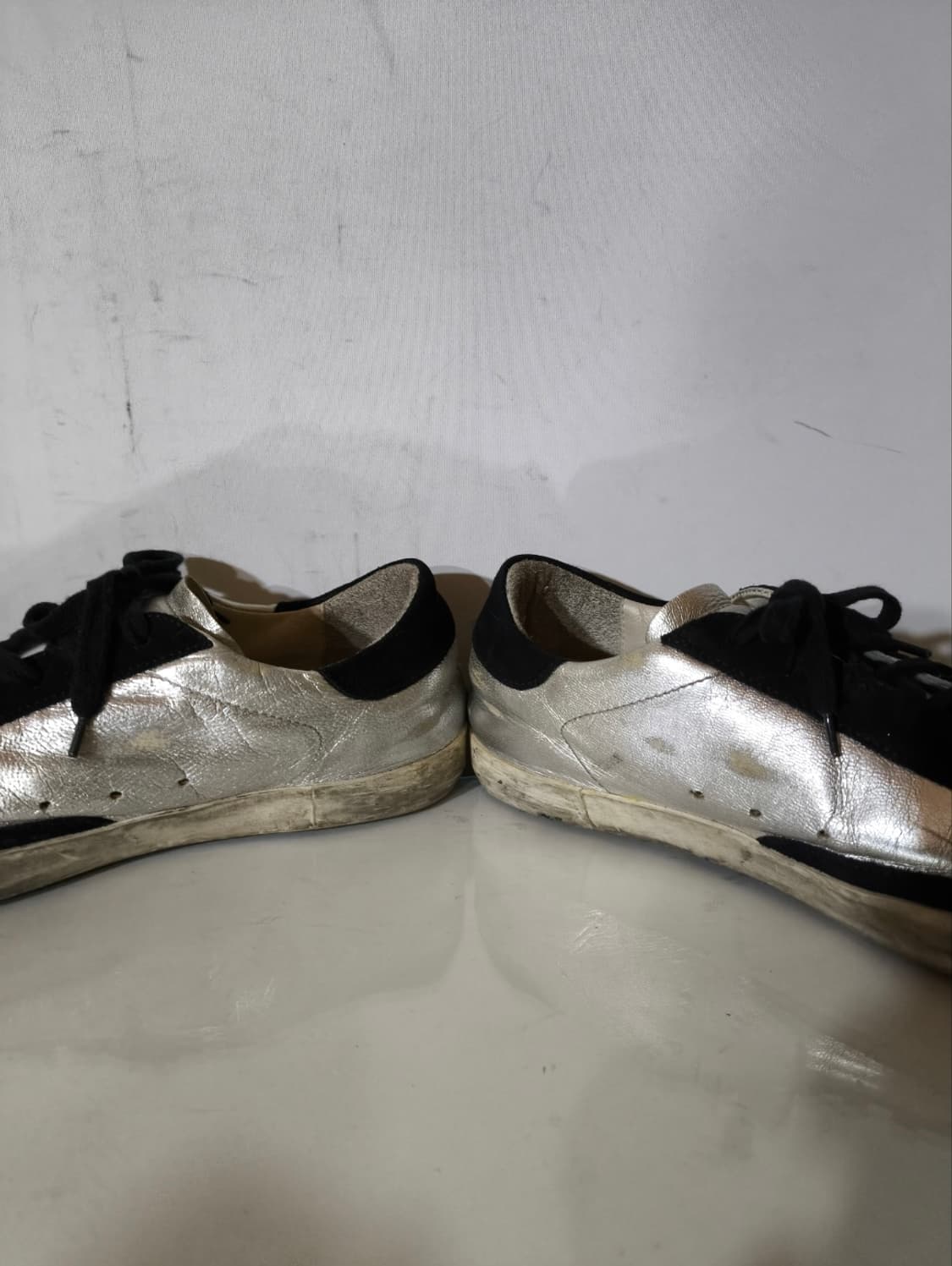 39 260mm 골든구스 슈퍼스타 메탈릭 실버 블랙스타 상품이미지7