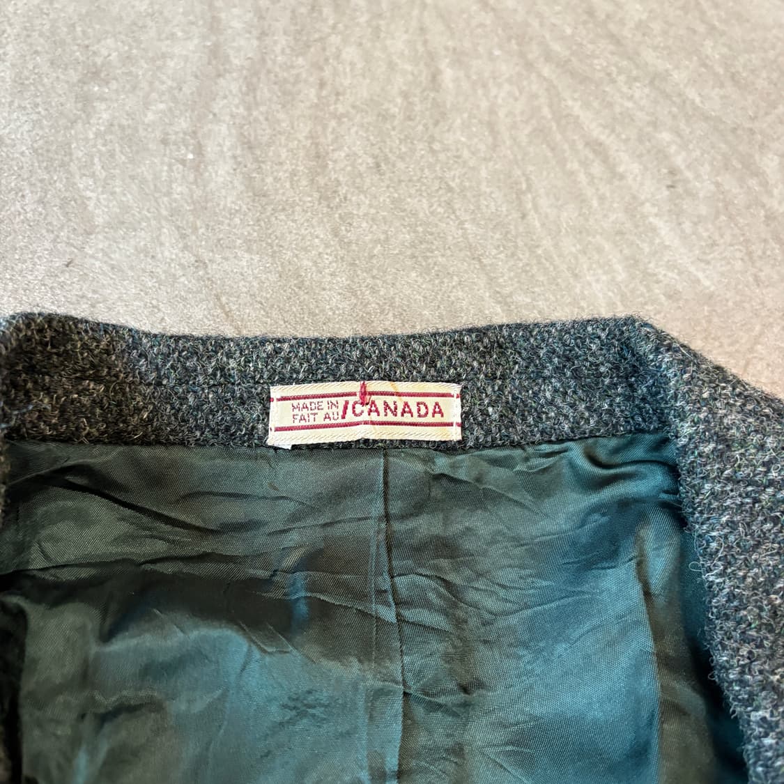 90년대 캐나다 생산 해리스트위드 울 자켓 상품이미지5