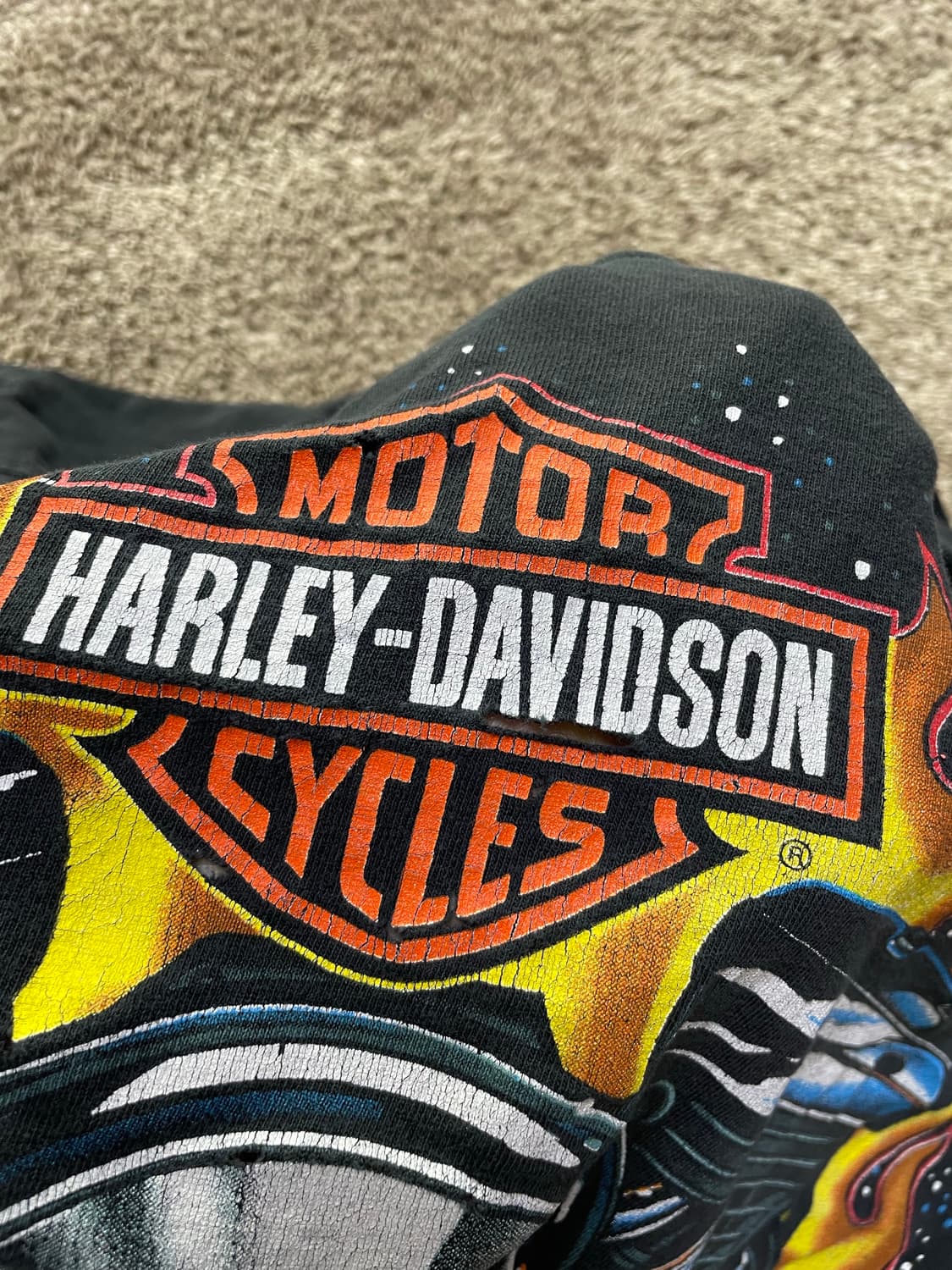 90s harley long sleeve 할리데이비슨 플레임 롱슬리브 상품이미지10