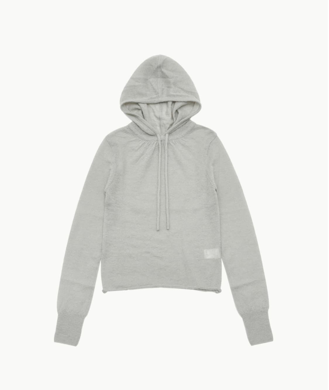 아모멘토 SHEER HOODED KNIT 그레이 상품이미지3