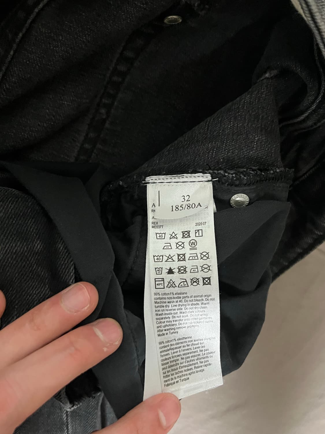 [32] 올세인츠 흑청 데님 상품이미지3