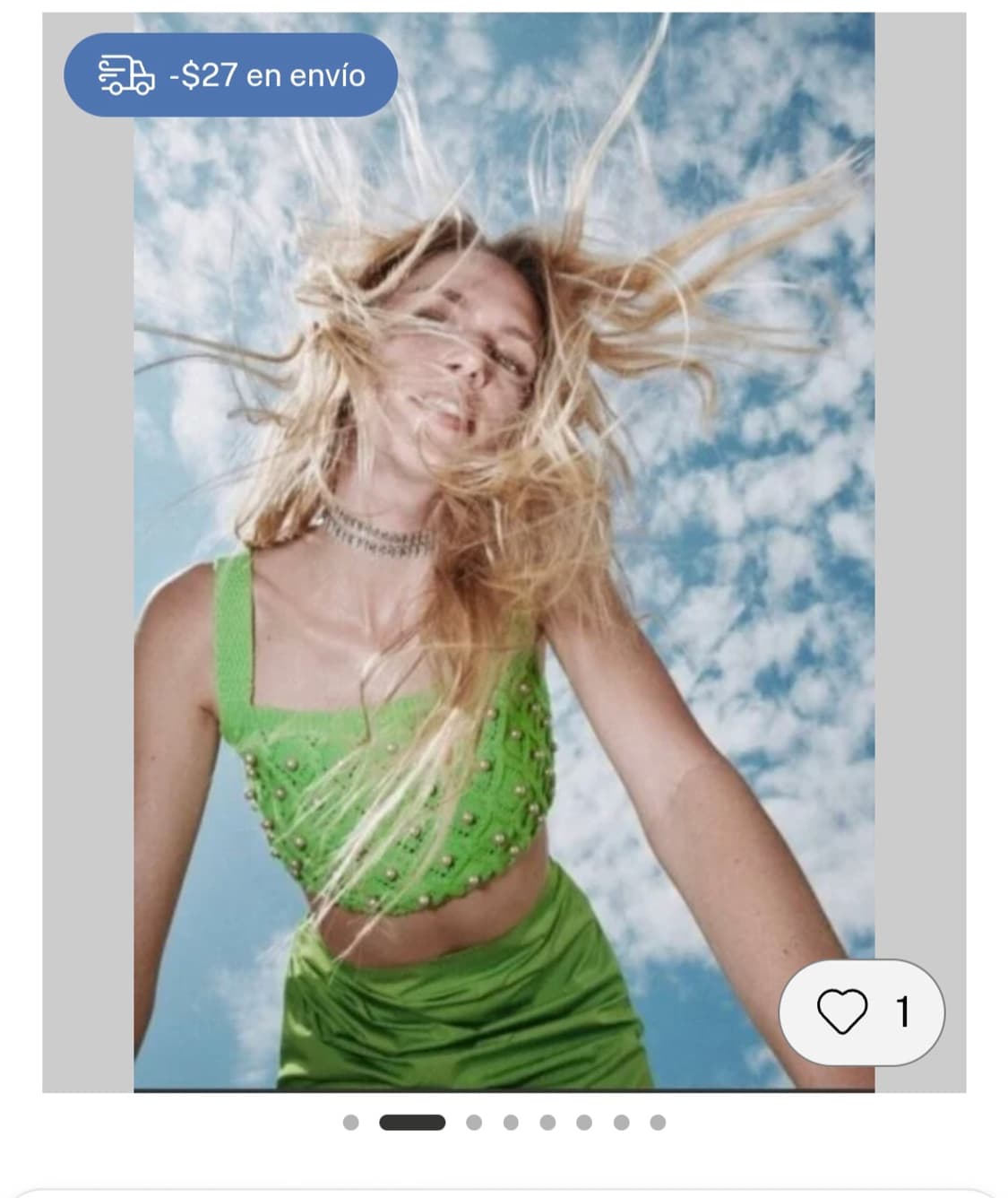 L) 자라 ZARA L사이즈 진주 니트 뷔스티에 상품이미지2