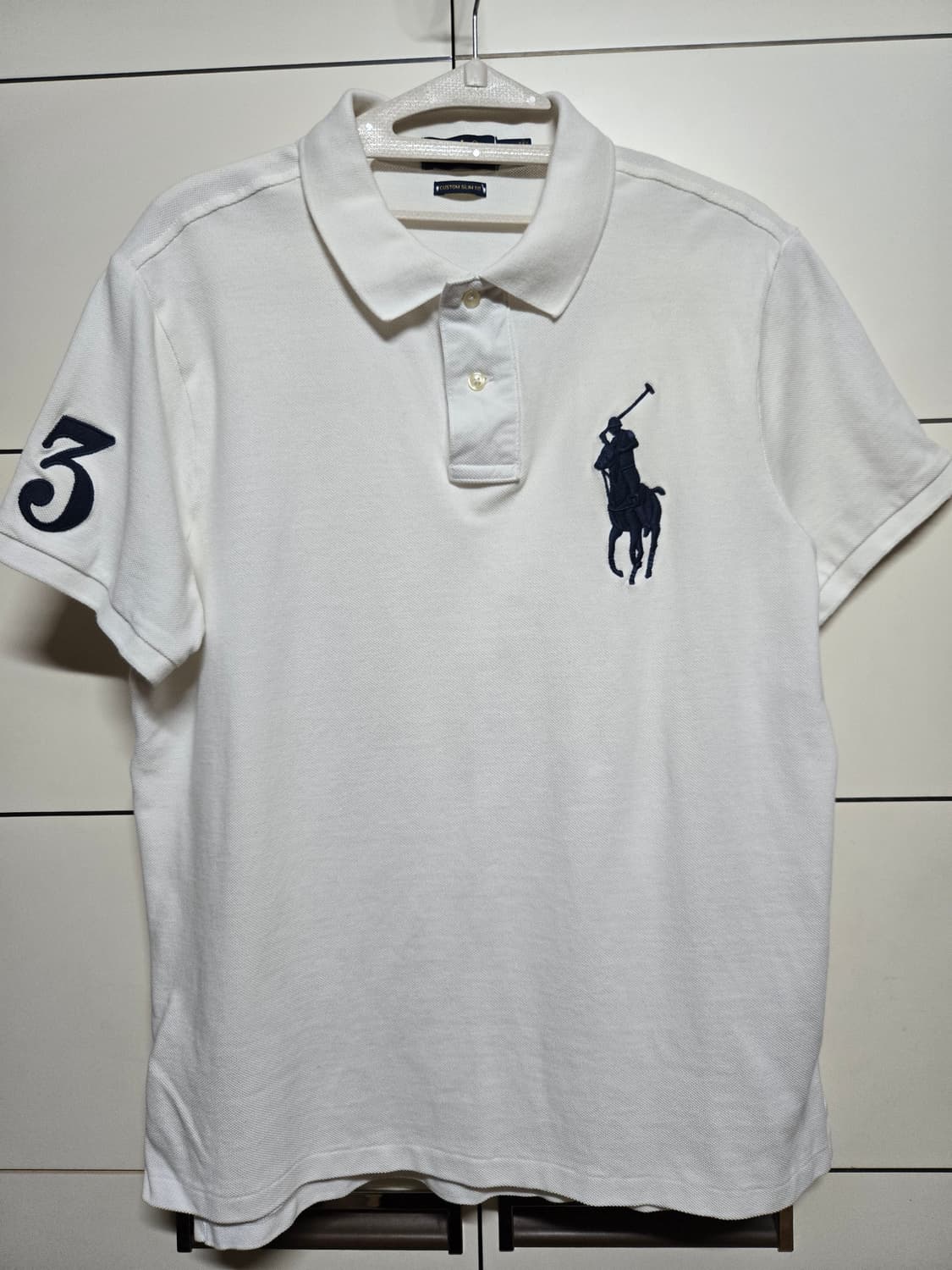 폴로 랄프로렌 화이트 빅포니 반팔 카리티 상품이미지1