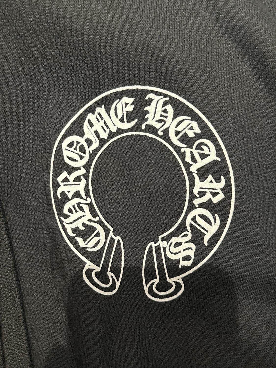 크롬하츠 홀스슈 플로랄 후드티 블랙 L 상품이미지4