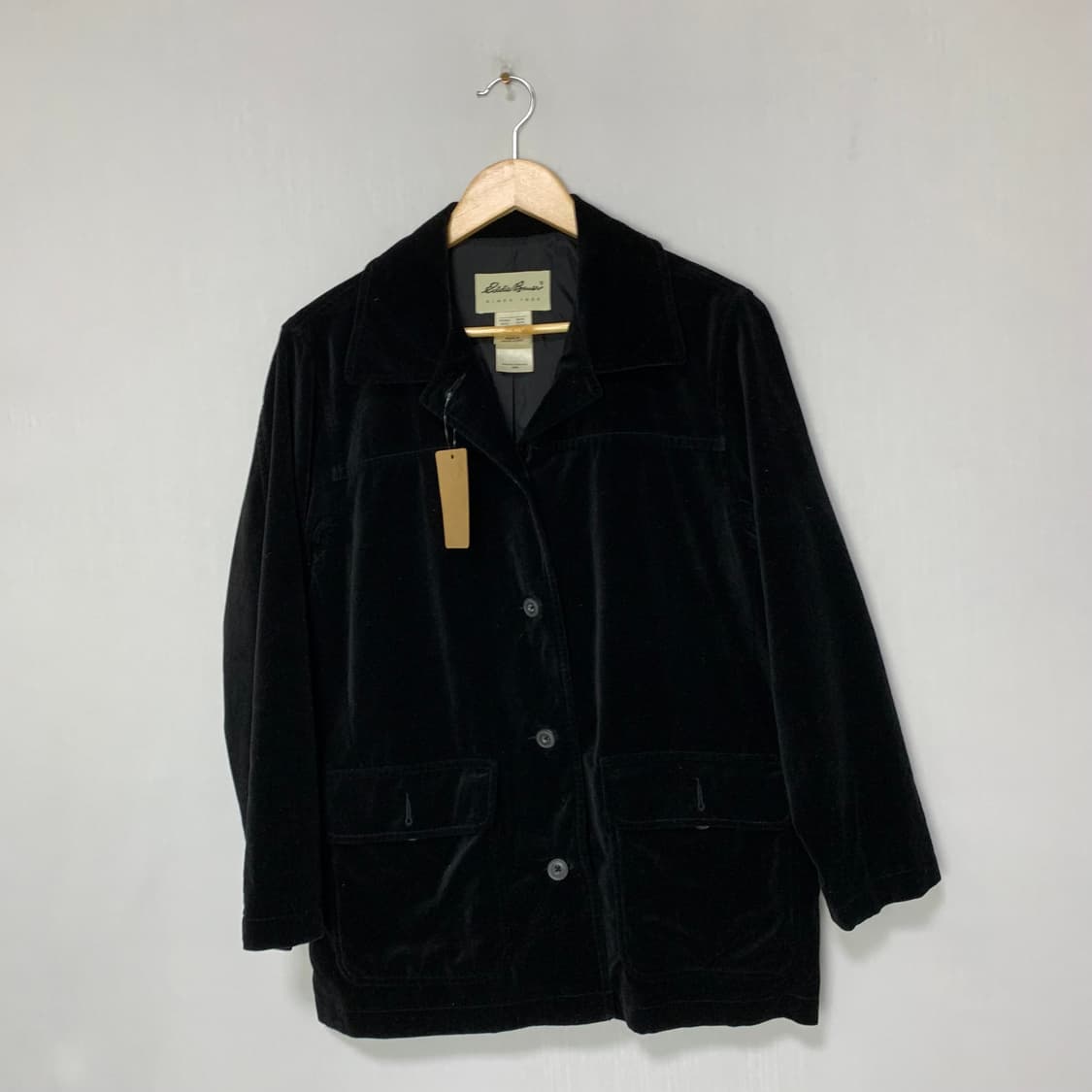 에디바우어 블랙 벨벳 자켓 M 빈티지 상품이미지1