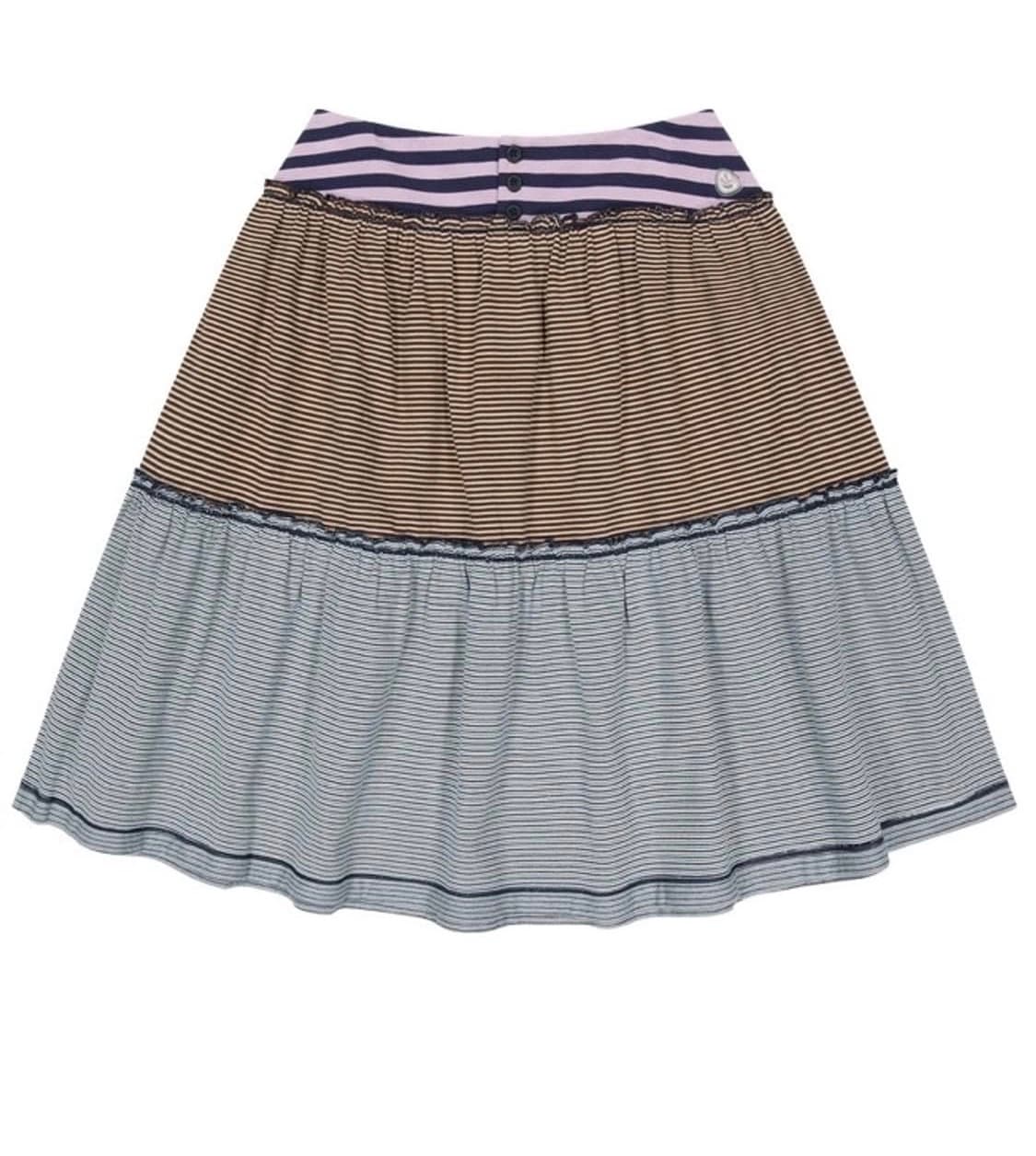 코이세이오 스트라이프 미디 스커트 퍼플 2 상품이미지1