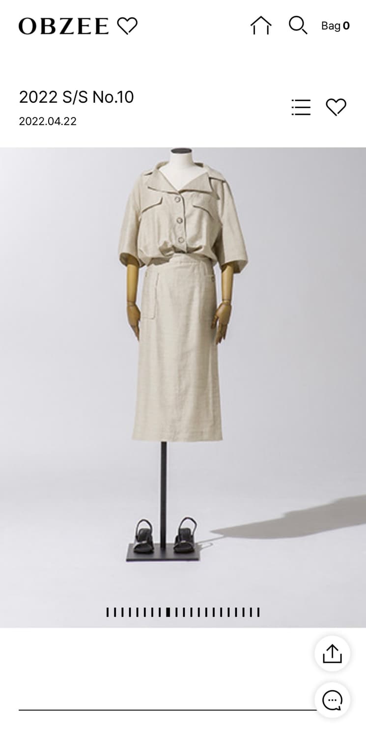 한섬 오브제 크롭 자켓 상품이미지6