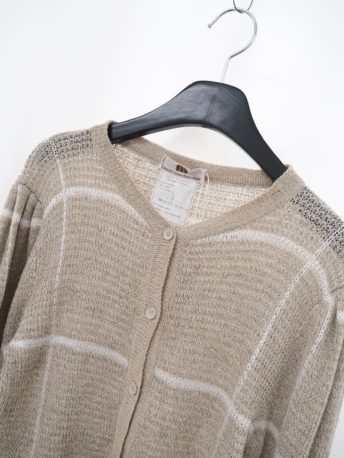 old vintage silk / linen cardigan  상품이미지3