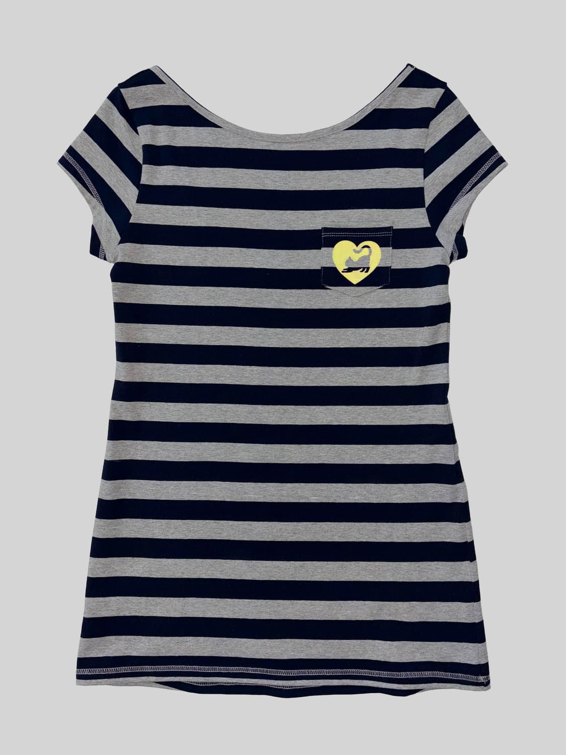 스컬프터  Sweet Kitty Stripe Dress Navy 상품이미지2
