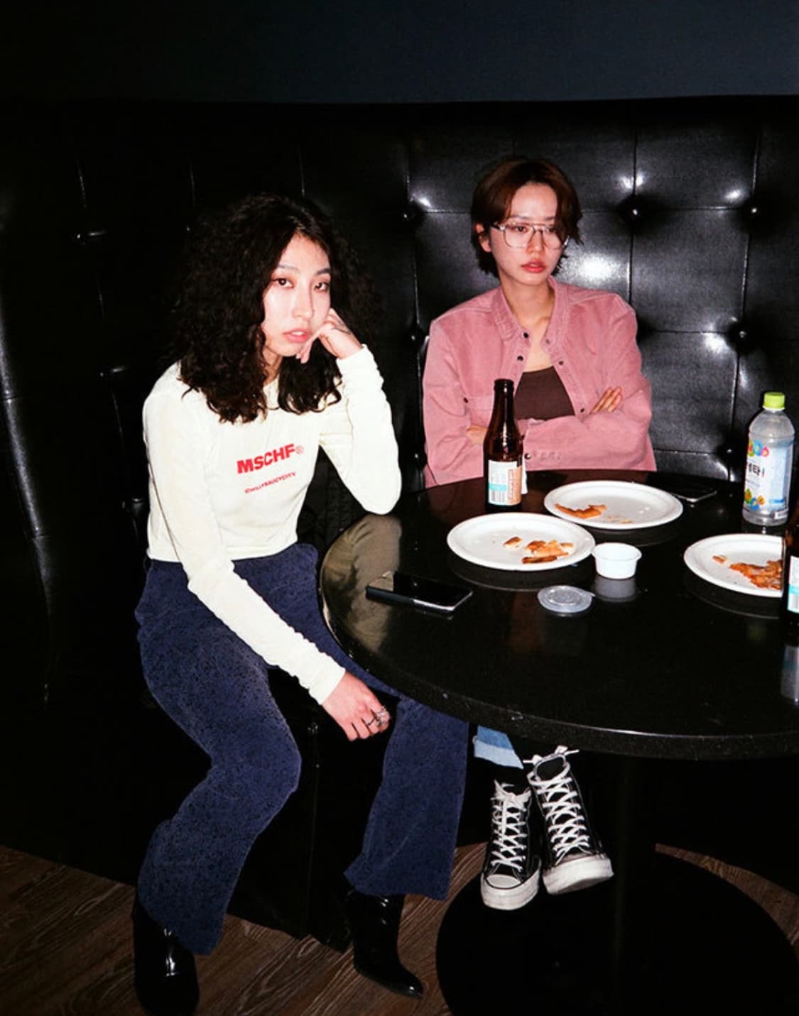 MSCHF 미스치프 텐셀 롱슬리브 라벤더블루레드로고긴팔티셔츠라운드넥나일론 상품이미지6