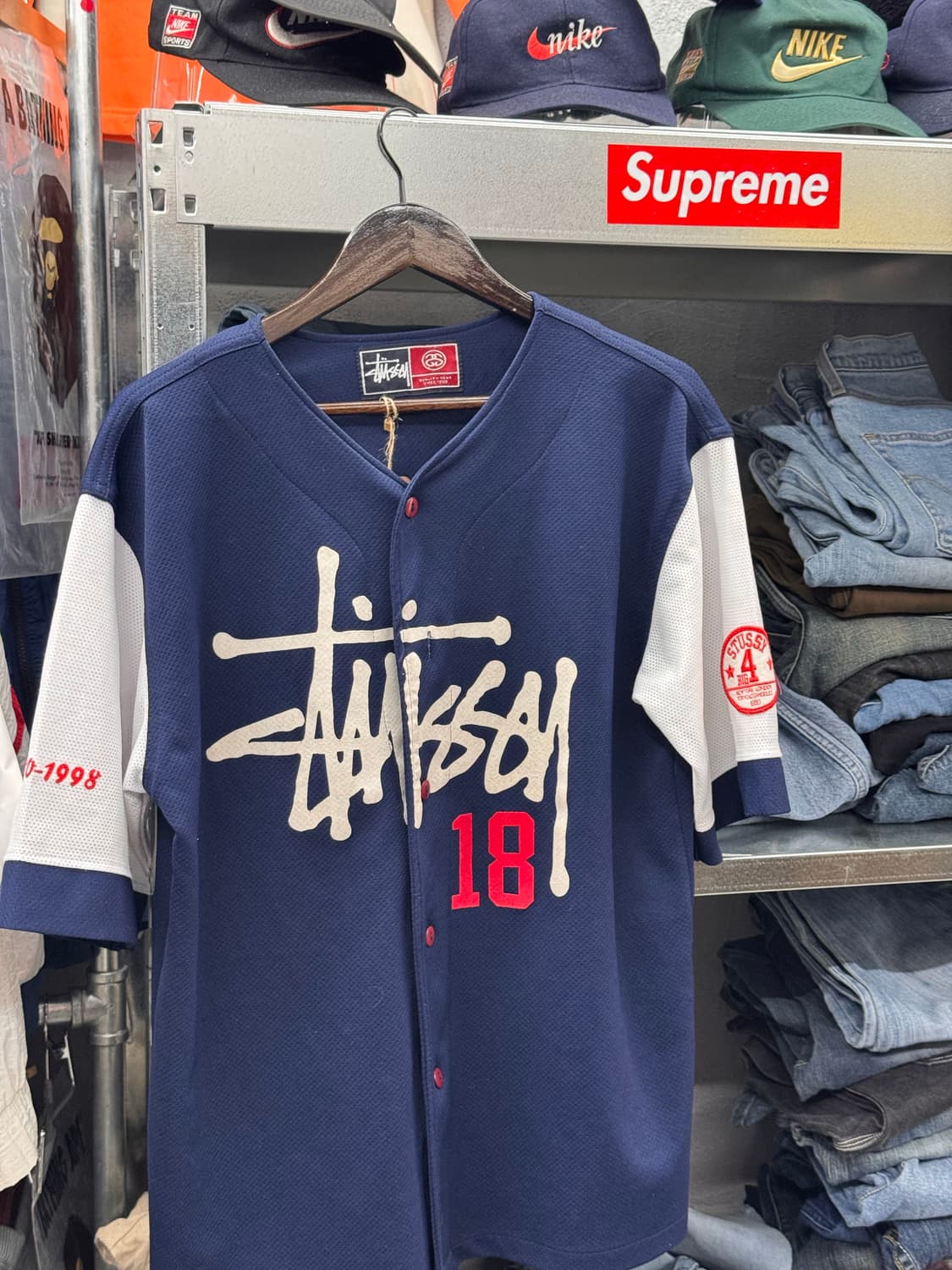 90s stussy 베이스볼 반팔 스투시 상품이미지1