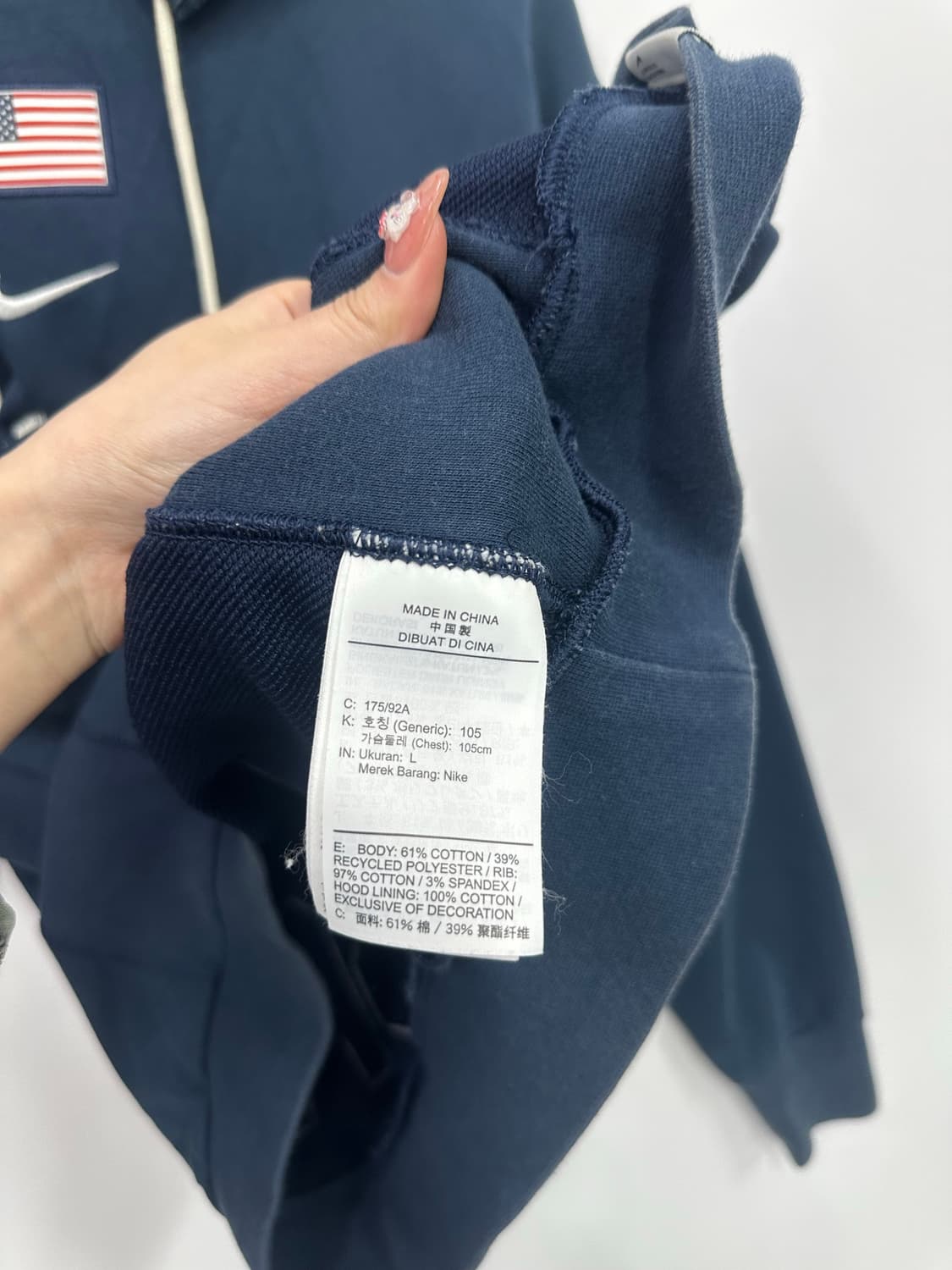 나이키 팀 usa 스탠다드 이슈 후드 네이비 상품이미지4