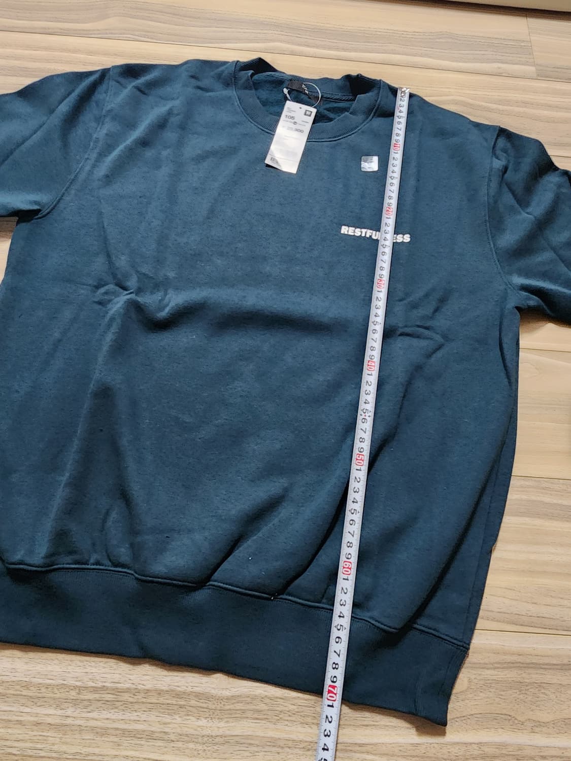 탑텐맨투맨티셔츠다크그린105사이즈 상품이미지7