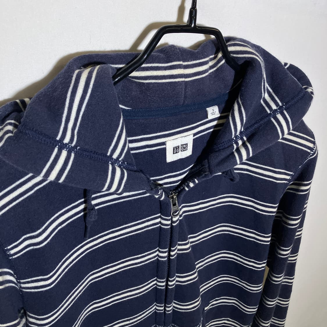 S)유니클로 여성 투웨이 스트라이프 후드집업 상품이미지2