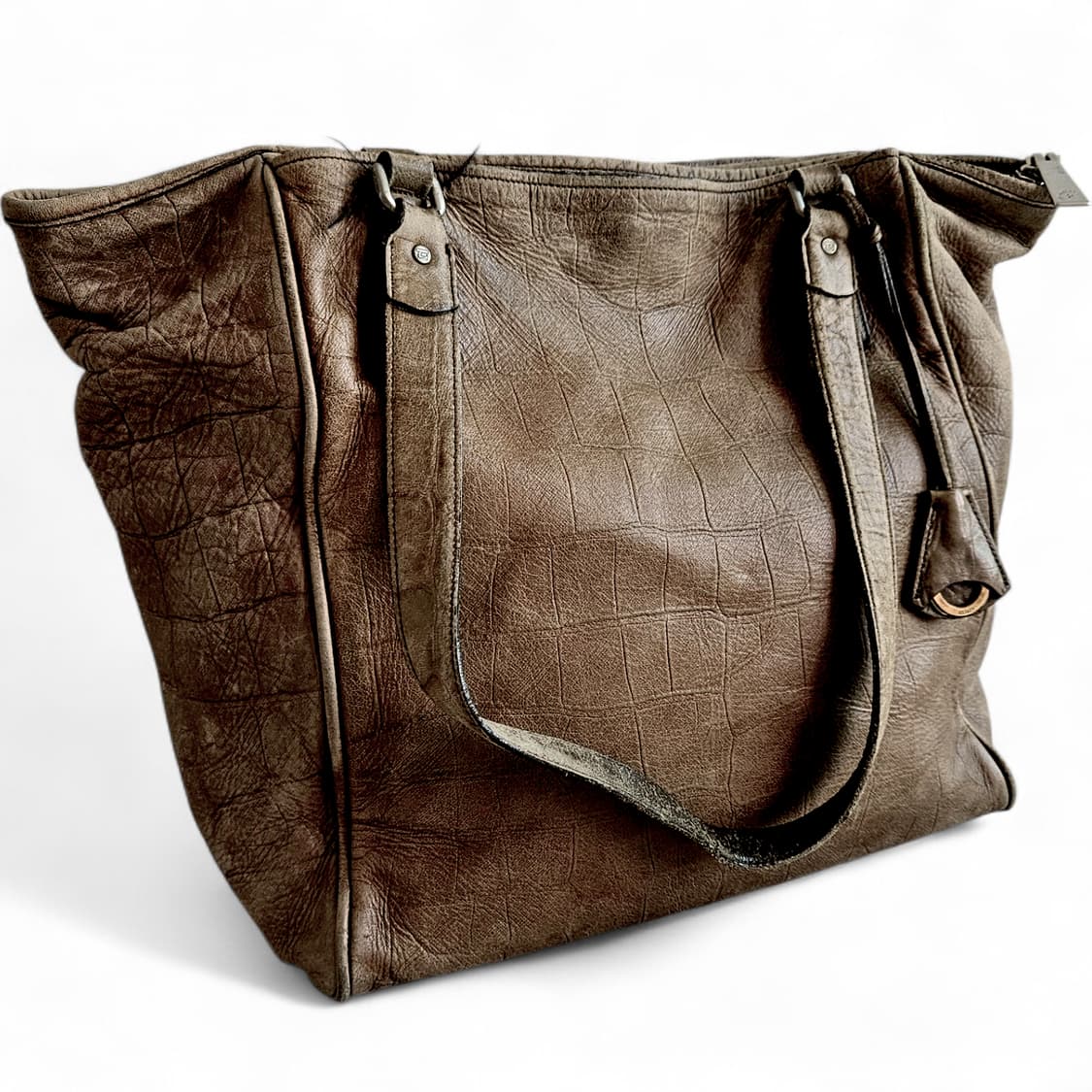 아니아리 aniary 앤틱 레더 크로크 형압 토트백 포터 재패니즈 상품이미지1