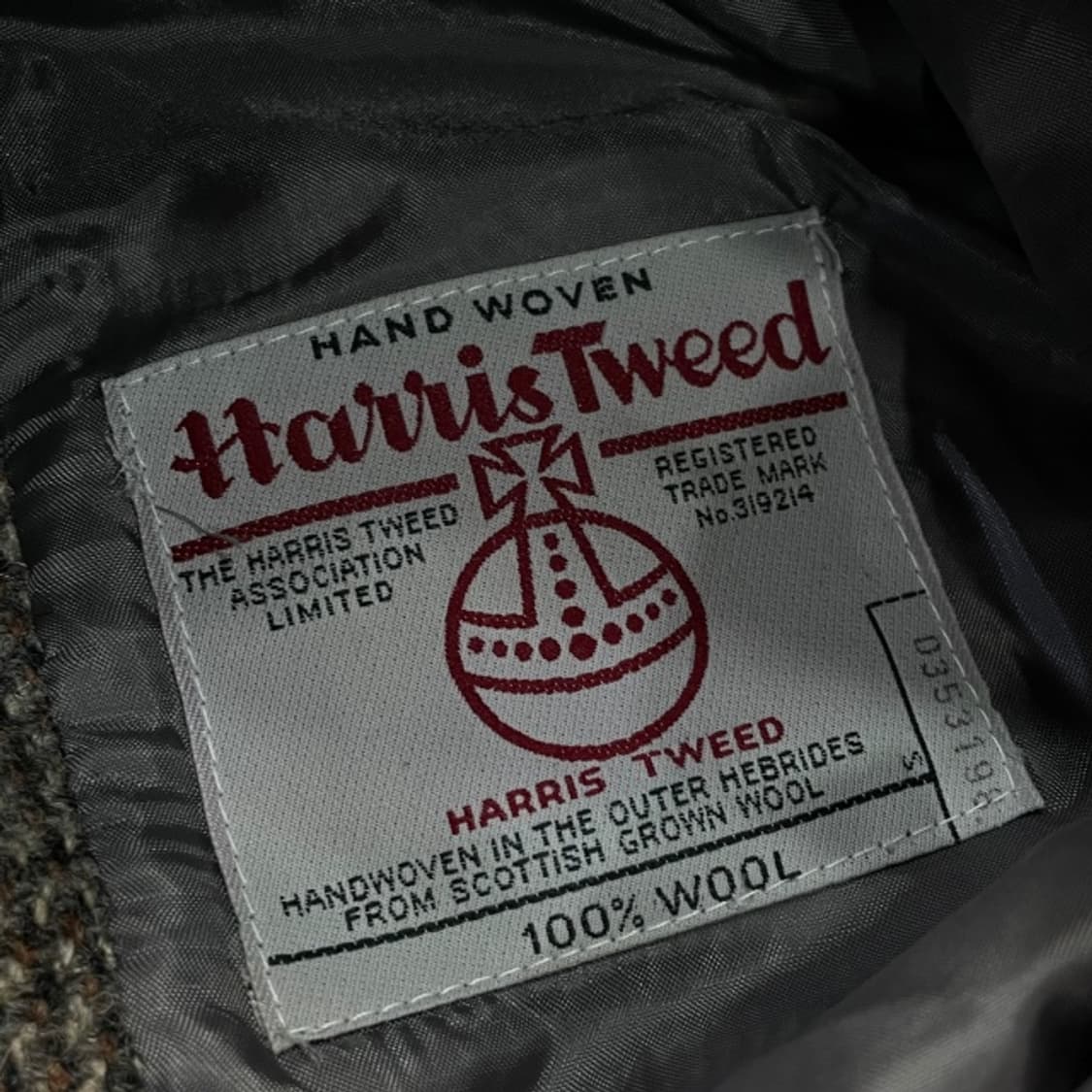 100 해리스트위드 해링본 블레이저 자켓  상품이미지3