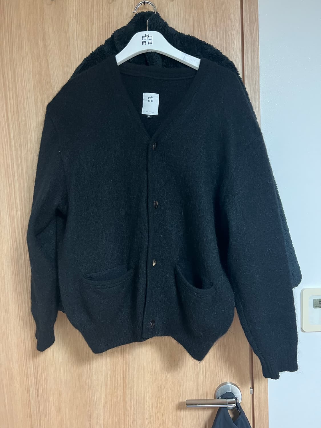 폴리테루 모헤어 가디건 블랙 상품이미지1