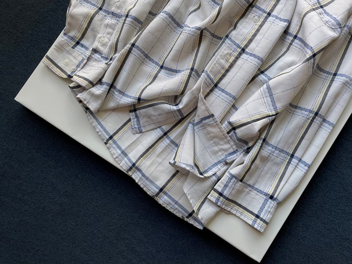 Squre check light poly L/S shi 상품이미지7