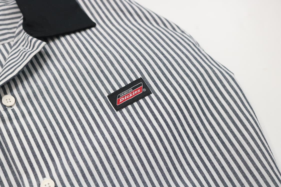 Dickies 디키즈 빈티지 히코리 스트라이프 오픈칼라 워크 셔츠 2L 상품이미지5