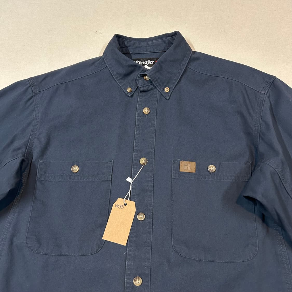M) Wrangler 랭글러 투포켓 워크웨어 코튼 셔츠 W35 상품이미지3