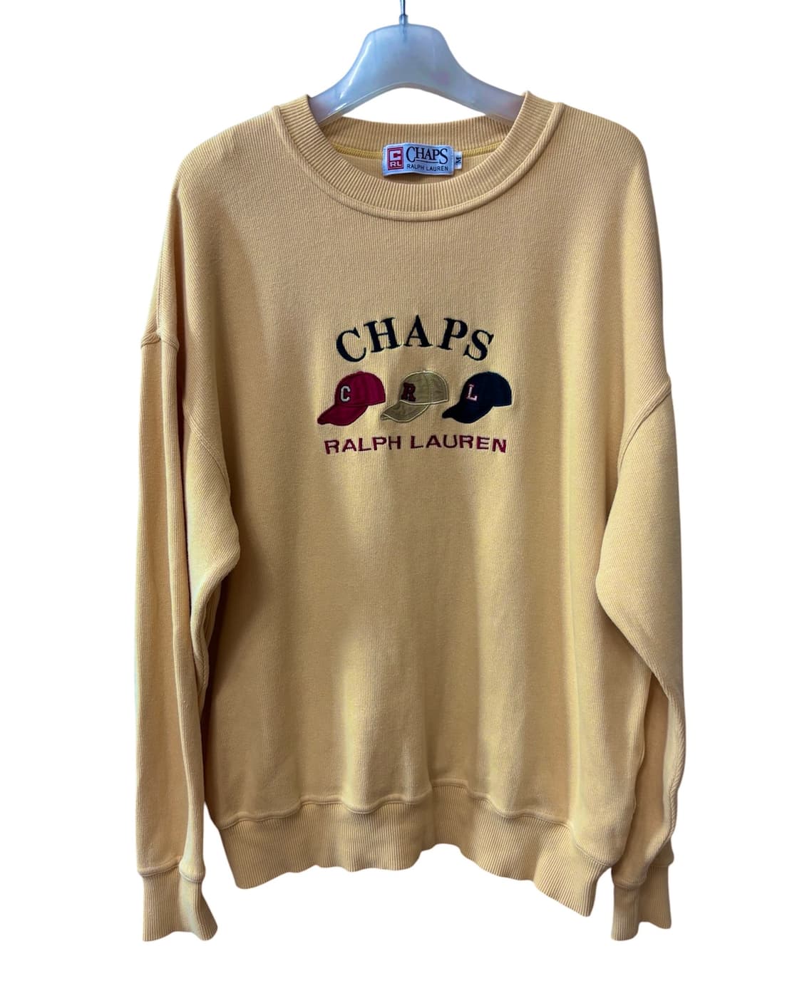 90s 챕스 랄프로렌 3-CAP 크루넥 셔츠 상품이미지1