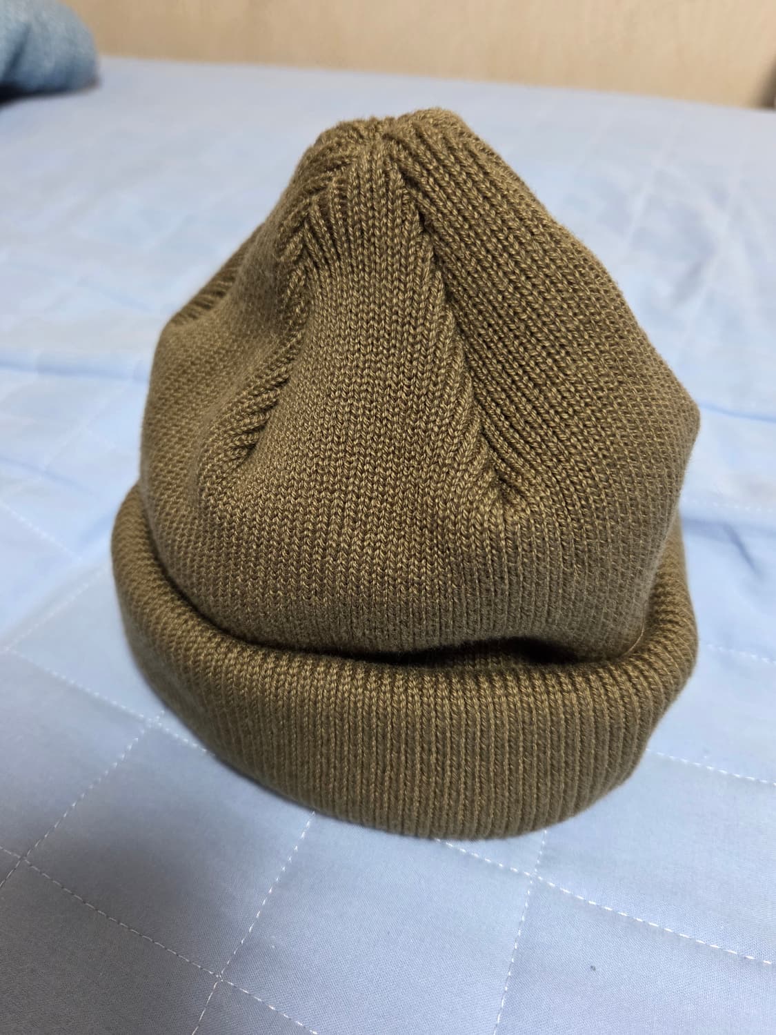 라칼 RACAL ROLL KNIT 비니 올리브 상품이미지1