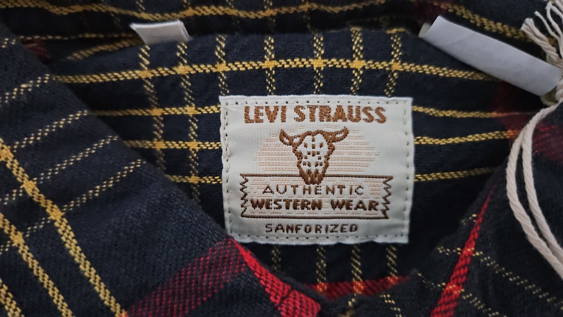 리바이스 LVC 1950's 숏혼 셔츠 멀티 체크 S 상품이미지6