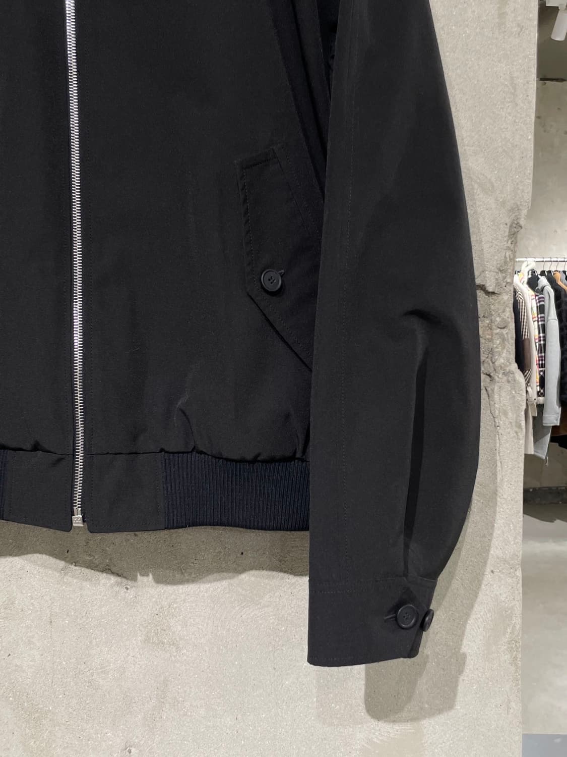 메종 키츠네 블랙 폭스 헤드 해링턴 자켓 상품이미지5