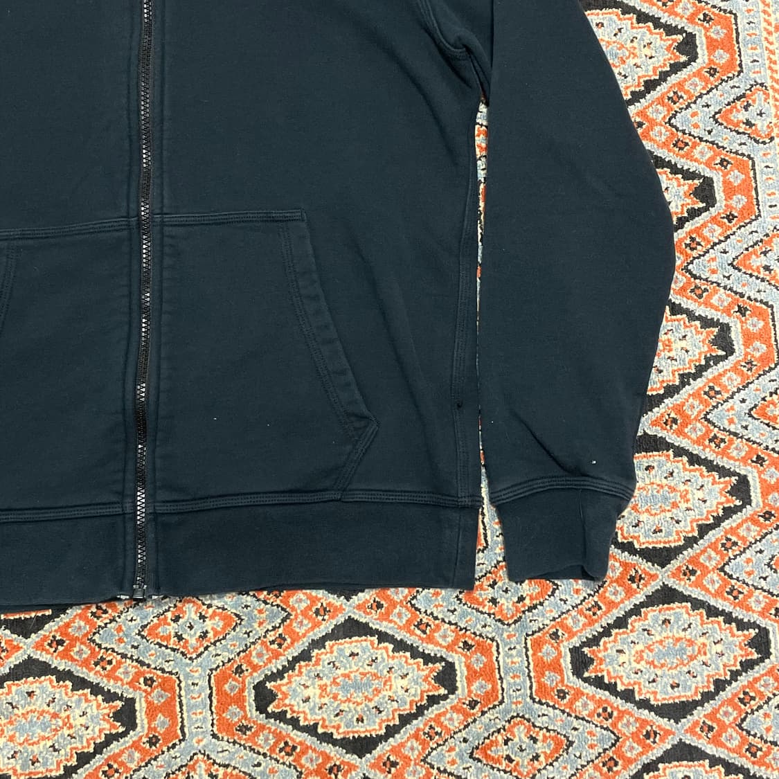 나이키 스우시로고 블랙 후드집업 여성M 상품이미지3