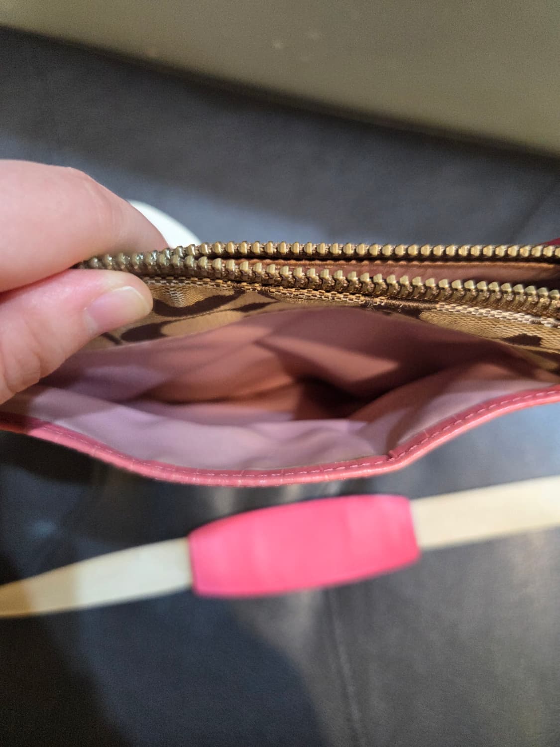 Coach 코치 베이지핑크 크로스백 상품이미지6