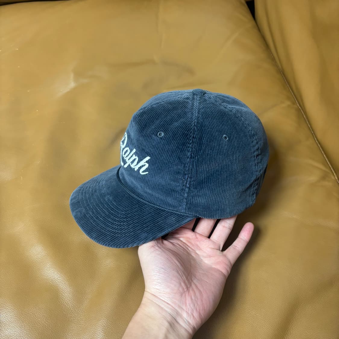 폴로 랄프로렌 6패널 볼캡 모자 코듀로이 아플리케 상품이미지4