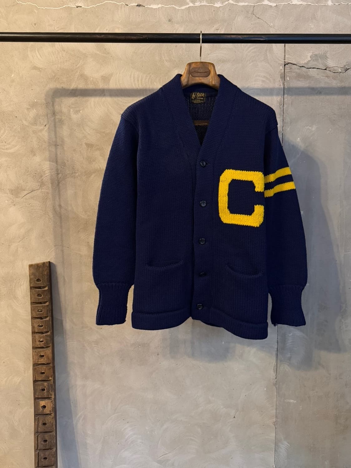 80s 브로드웨이 니팅 밀스 레터맨 가디건 100 상품이미지8