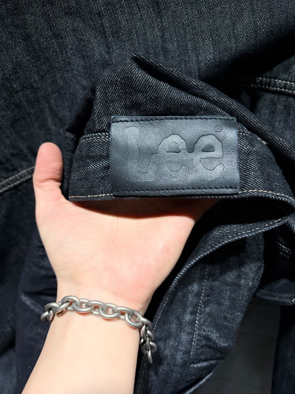 L Lee 리 투포켓 절개 흑청 데님자켓 상품이미지4