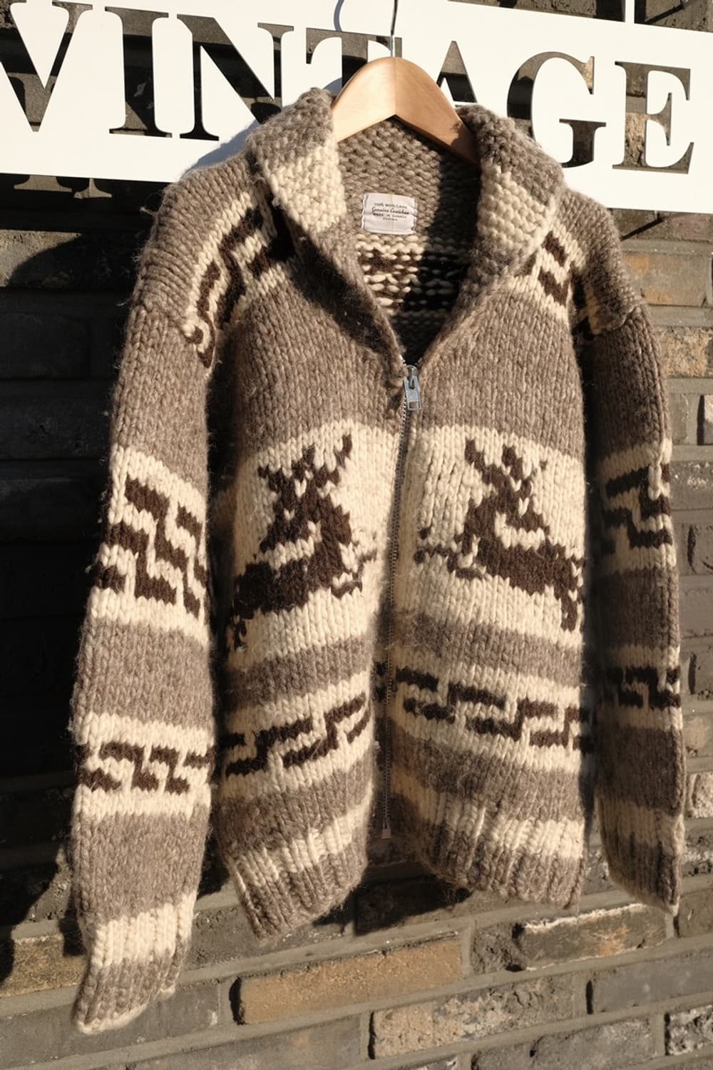 Genuine Cowichan 니트 집업 가디건 상품이미지2