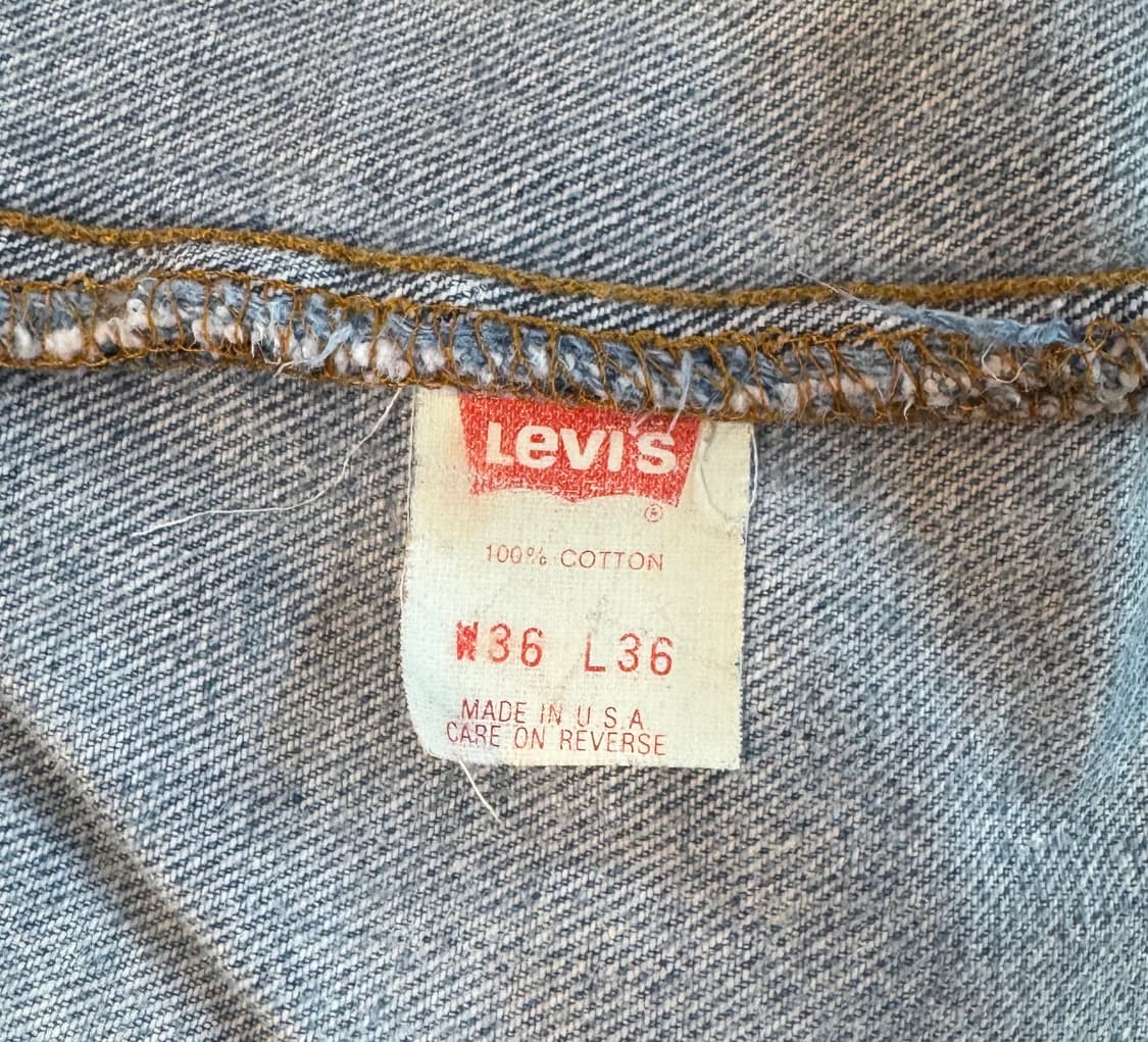 90s usa 빈티지 리바이스 501 데님 36(34~35) (620) 상품이미지5