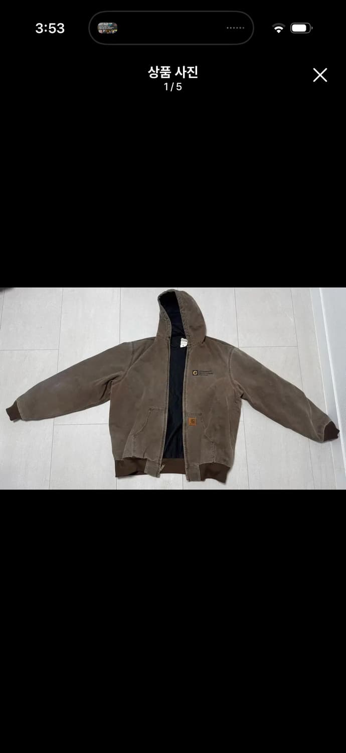 [L]칼하트 j68cht 액티브후드자켓 j130 상품이미지1